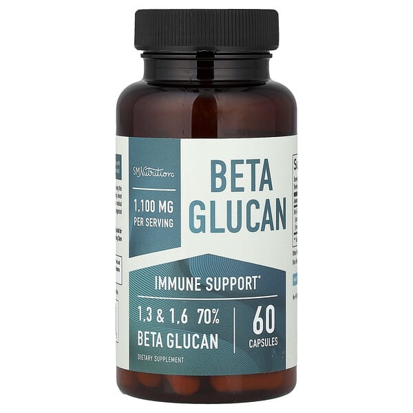 SMNutrition, Beta Glucan, Beta-Glucan, 60 Kapseln (550 mg pro Kapsel)