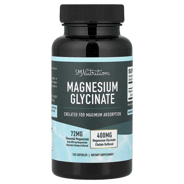 Magnesium Glycinate, 120 Capsules (36 mg Per Capsule)