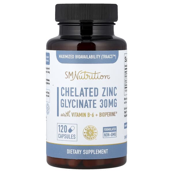 Chelated Zinc Glycinate, 120 Capsules