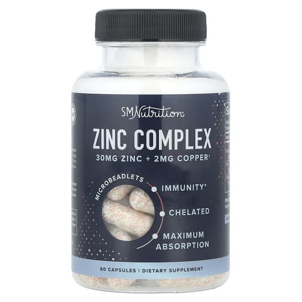 SMNutrition Zinc Complex, 60 Capsules