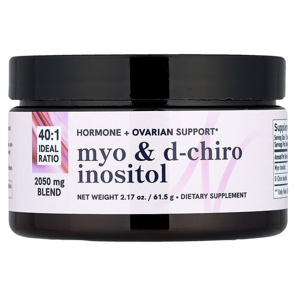SMNutrition, Myo-肌醇和 D-手性肌醇粉，2.17 盎司（61.5 克）