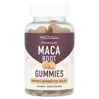 SMNutrition, Gomas de Raiz de Maca-Peruana Premium, Maracujá, 60 Gomas