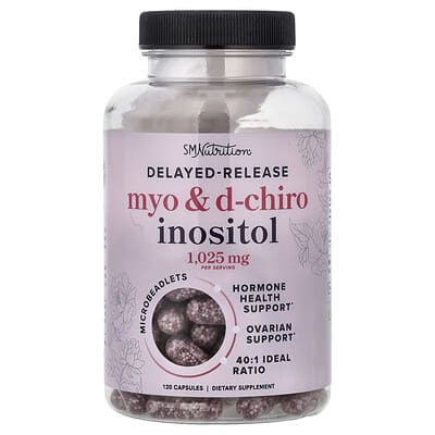 SMnutrition, Myo and D-Chiro-Inositol, Extended-Release, 120 Capsules