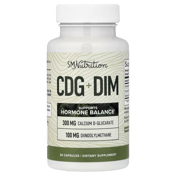 SMNutrition, CDG + DIM, 30 Kapsül