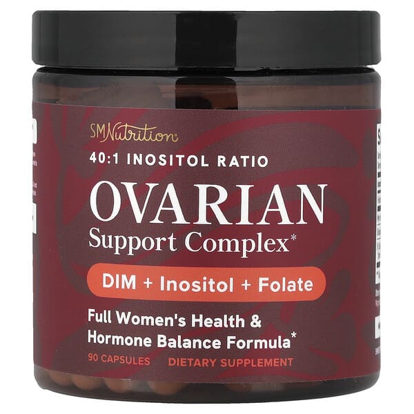 SMNutrition, Ovarian Support Complex, DIM + Inositol + Folate, 90 Capsules