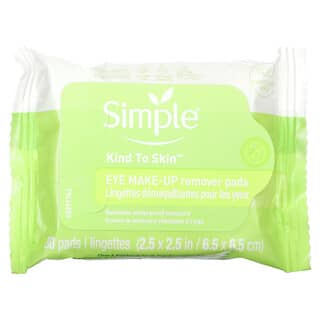 Simple Skincare, Disques démaquillants pour les yeux, 30 serviettes