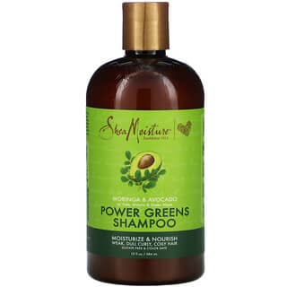 SheaMoisture, Shampoo Power Greens, Moringa e Abacate, 384 ml (13 fl oz)