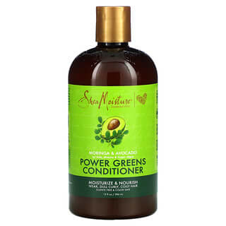 SheaMoisture,  Acondicionador de hojas verdes poderosas, Moringa y aguacate, 384 ml (13 oz. líq.)
