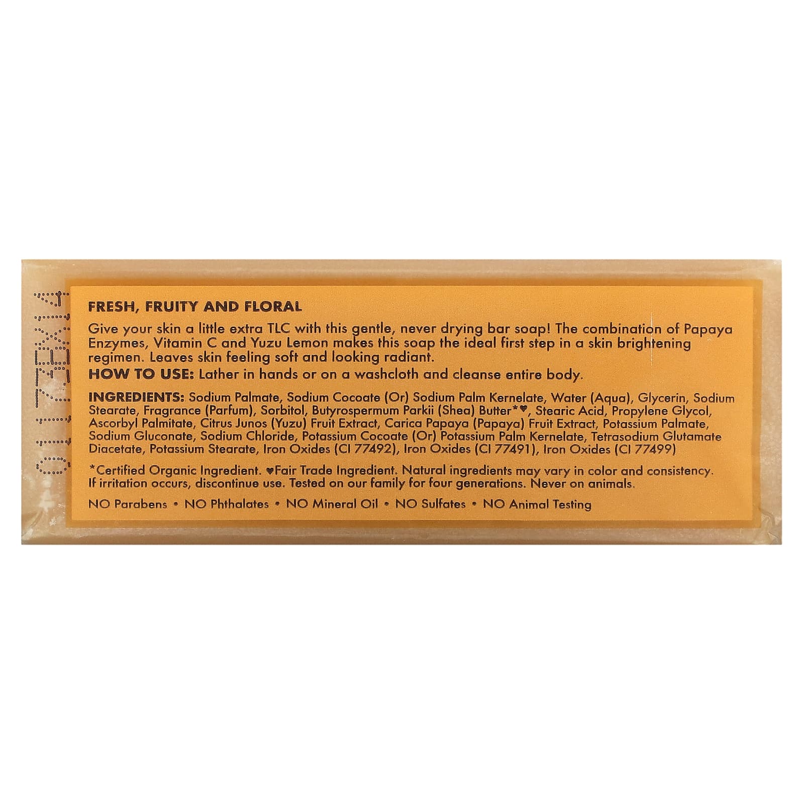 SheaMoisture, Revive & Brighten Bar Soap, Papaya & Vitamin C, 8 oz (227 g)