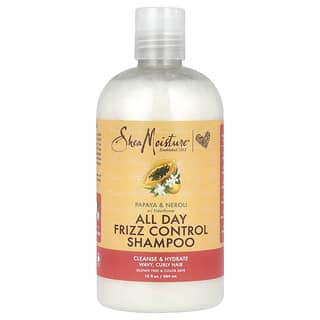 SheaMoisture, Shampoo per il controllo dell’effetto crespo per tutto il giorno, papaia e neroli con fiori di sambuco, 384 ml