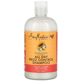 SheaMoisture, 全天卷曲控制洗髮精，木瓜、橙花油和接骨木花，13 液量盎司（384 毫升）