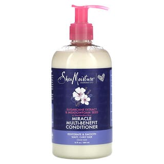 SheaMoisture, Miracle Multi-Benefit Conditioner, Sugarcane Extract & Meadowfoam Seed, 13 fl oz (384 ml)