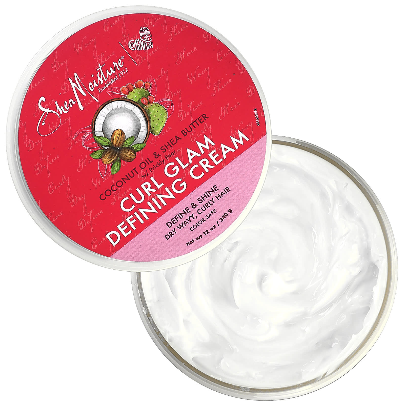 Sheamoisture Curl Glam Defining Cream Dry Wavy Curly Hair Coconut Oil And Shea Butter W 8090