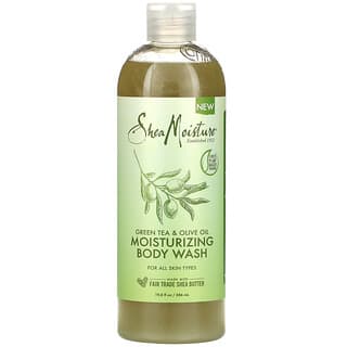 SheaMoisture, Green Tea & Olive Oil Moisturizing Body Wash, For All Skin Types, 19.8 fl oz (586 ml)