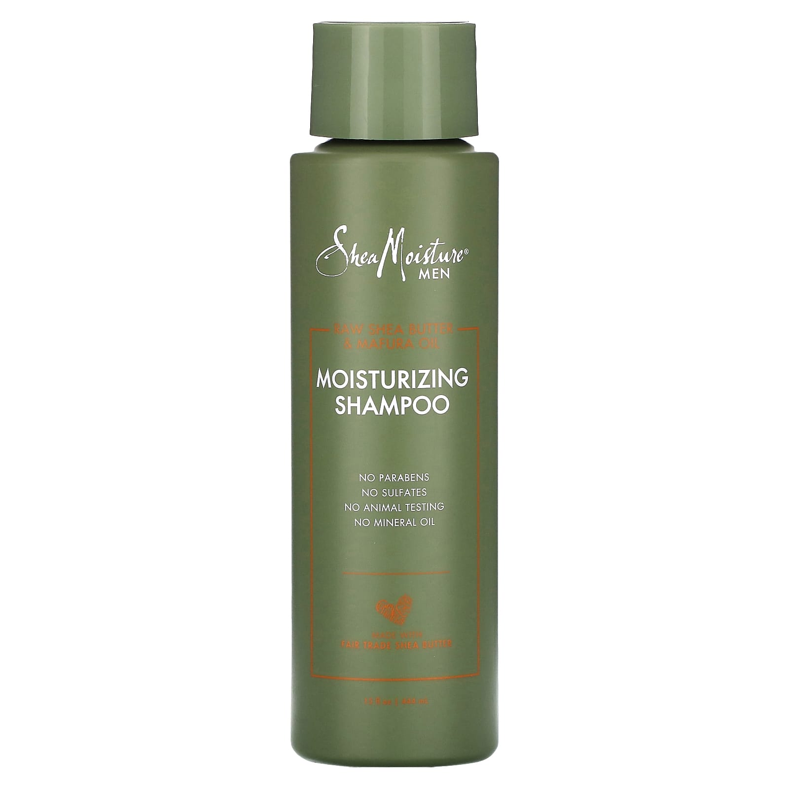 男性向け、モイスチャライジングシャンプー、生シアバター＆マフラ