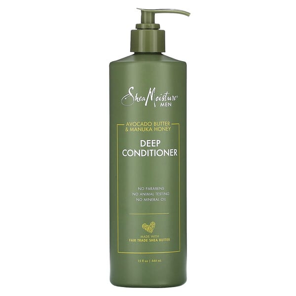 SheaMoisture, Men, Deep Conditioner, Avocado Butter &amp; Manuka Honey , 15 fl oz (444 ml)