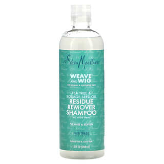 SheaMoisture, Weave and Wig, Residue Remover Shampoo w/ Aloe Vera, Tea Tree & Borage Seed Oil, 13 fl oz (384 ml)