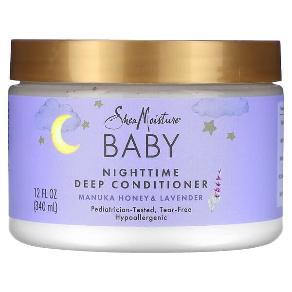 SheaMoisture, 유아용, 나이트타임 딥 컨디셔너, 마누카 꿀 & 라벤더, 340ml(12fl oz)