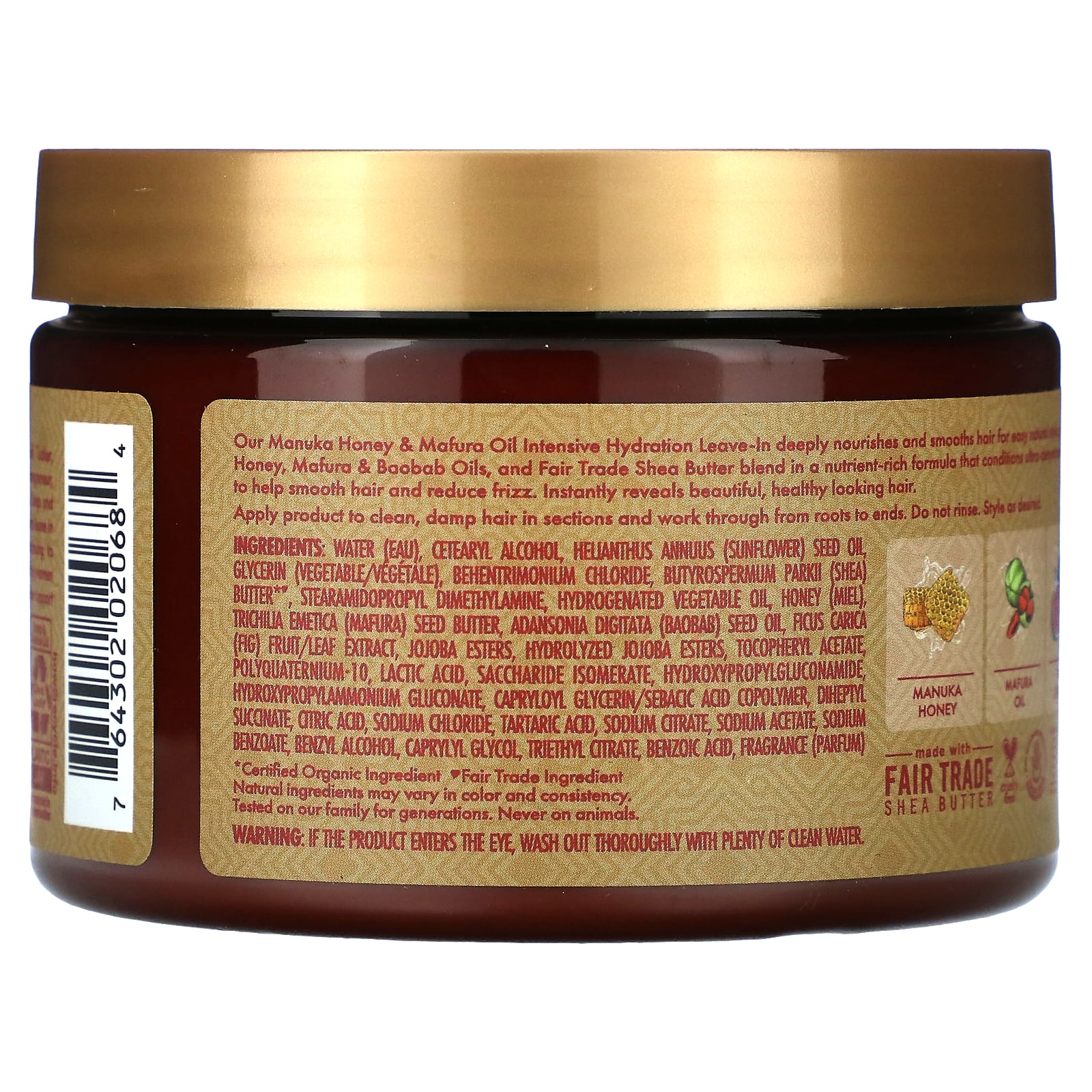 SheaMoisture, Intensive Hydration Leave-In Conditioner, Manuka Honey ...