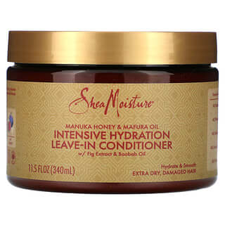 SheaMoisture, Intensive Hydration Leave-In Conditioner, Manuka Honey & Mafura Oil, Extra Dry, Damaged Hair, 11.5 fl oz (340 ml)