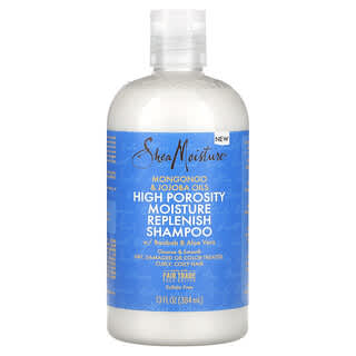 SheaMoisture, High Porosity Moisture Replenish Shampoo, Mongongo & Jojoba Oils, 13 fl oz (384 ml)