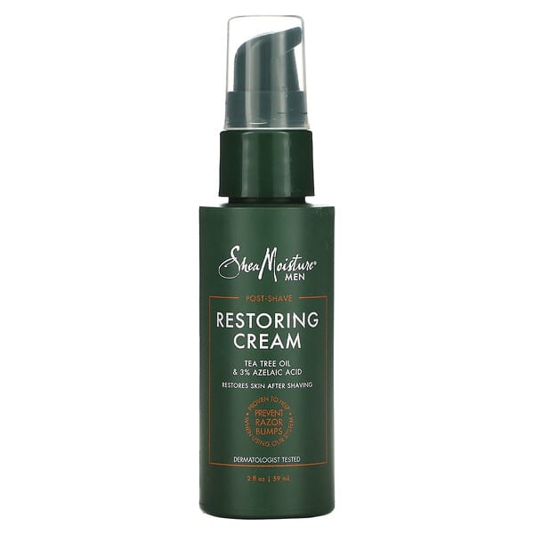 SheaMoisture, 男性用、アフターシェーブ、リストアリングクリーム、59ml（2液量オンス）