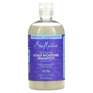 SheaMoisture, Shampoo para Hidratação do Couro Cabeludo, Manteiga de Aloe, 384 ml (13 fl oz)
