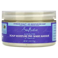 SheaMoisture, Scalp Moisture Pre-Wash Masque, Aloe-Butter, feuchtigkeitsspendend, 113 g (4 oz.)