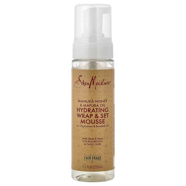 SheaMoisture, Hydrating Wrap & Set Mousse with Fig Extract & Baobab Oil, 7.5 fl oz (222 ml)