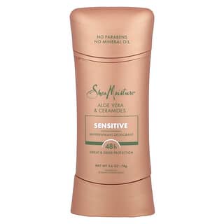 SheaMoisture, 止汗淨味劑，適合敏感肌膚，蘆薈和神經酰胺，2.6 盎司（74 克）