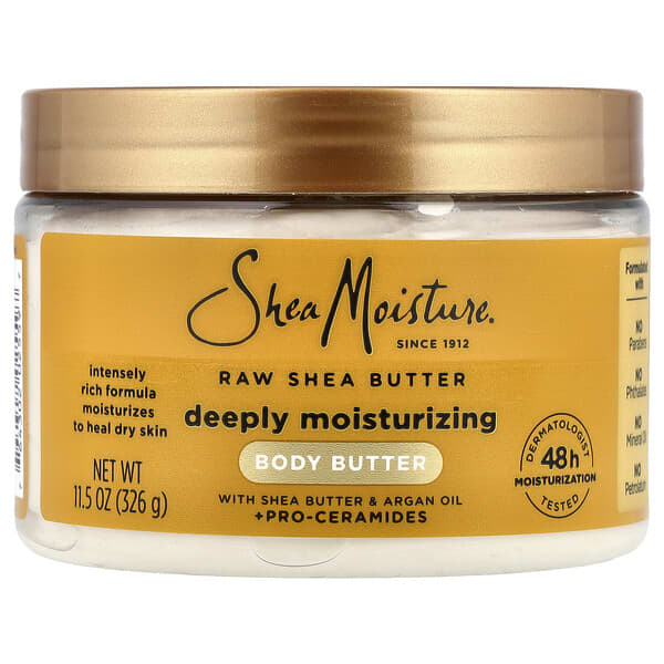 SheaMoisture, Deeply Moisturizing Body Butter, Raw Shea Butter, 11.5 oz (326 g)