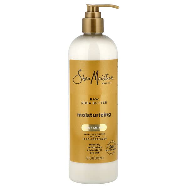 SheaMoisture, 모이스처라이징 바디 로션, 무가공 시어버터, 473ml(16fl oz)