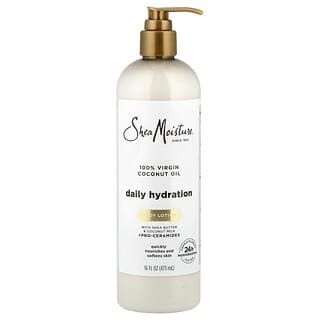 SheaMoisture, Loción corporal, Hidratación diaria, Aceite de coco 100 % virgen, 473 ml (16 oz. líq.)