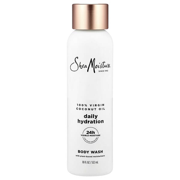 SheaMoisture, 데일리 하이드레이션 바디 워시, 100% 버진 코코넛오일, 532ml(18fl oz)