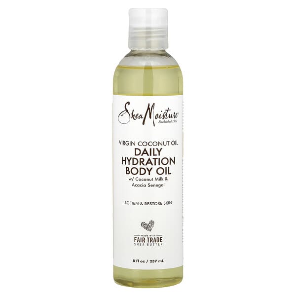 SheaMoisture, 100% 버진 코코넛 오일, 데일리 하이드레이션 바디 오일, 8 fl oz (237 ml)