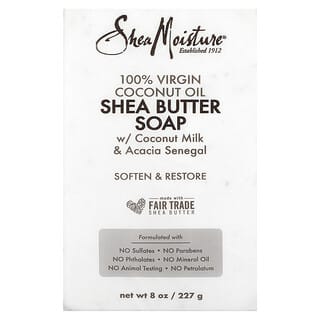 SheaMoisture, Jabón de manteca de karité con aceite de coco 100% virgen, 230 g (8 oz)