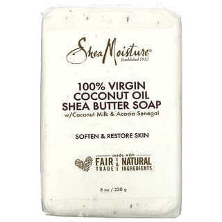 SheaMoisture, мыло из 100% кокосового масла первого отжима и масла ши, 230 г (8 унций)