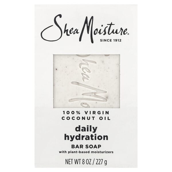 SheaMoisture, 데일리 하이드레이션 바 비누, 버진 코코넛오일 100%, 227g(8oz)