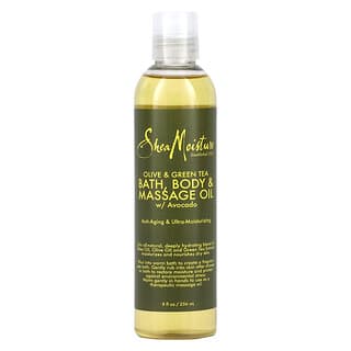 SheaMoisture, Bath, Body & Massage Oil w/ Avocado, Olive & Green Tea, 8 fl oz (236 ml)