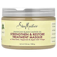 SheaMoisture, ямайское чёрное касторовое масло, укрепляющая и восстанавливающая маска, 326 г (11,5 унции)