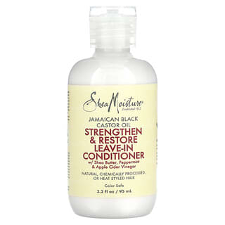SheaMoisture, Après-shampooing sans rinçage fortifiant et réparateur, Huile de ricin noire jamaïcaine, 94 ml