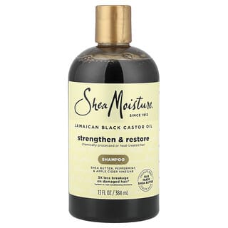 SheaMoisture, 자메이카산 블랙 캐스터오일, 강화 및 회복 샴푸, 384ml(13fl oz)