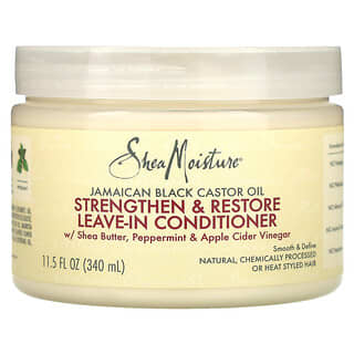 SheaMoisture, Huile de ricin noire jamaïcaine, Après-shampooing sans rinçage fortifiant et réparateur, 312 g