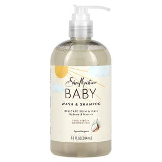 SheaMoisture, Baby Wash & Shampoo, 100% Virgin Coconut Oil, 13 fl oz (384 ml)