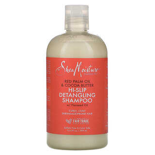 SheaMoisture, 柔順絲滑洗髮水，紅棕櫚油/可可脂，13.5 液量盎司（399 毫升）