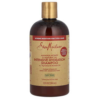 SheaMoisture, мед манука й олія мафури, шампунь для інтенсивного зволоження, для сухого пошкодженого волосся, 384 мл (13 рідк. унцій)