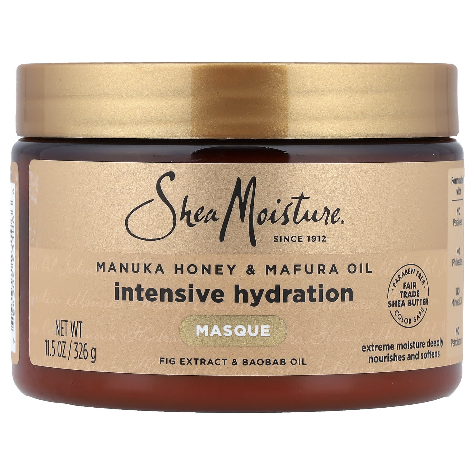 Manuka Honey & Mafura Oil, Intensive Hydration Hair Masque, 11.5