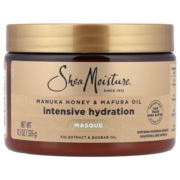 SheaMoisture, 마누카 꿀 & 마푸라 오일 인텐시브 보습 헤어 마스크, 326g(11.5oz)
