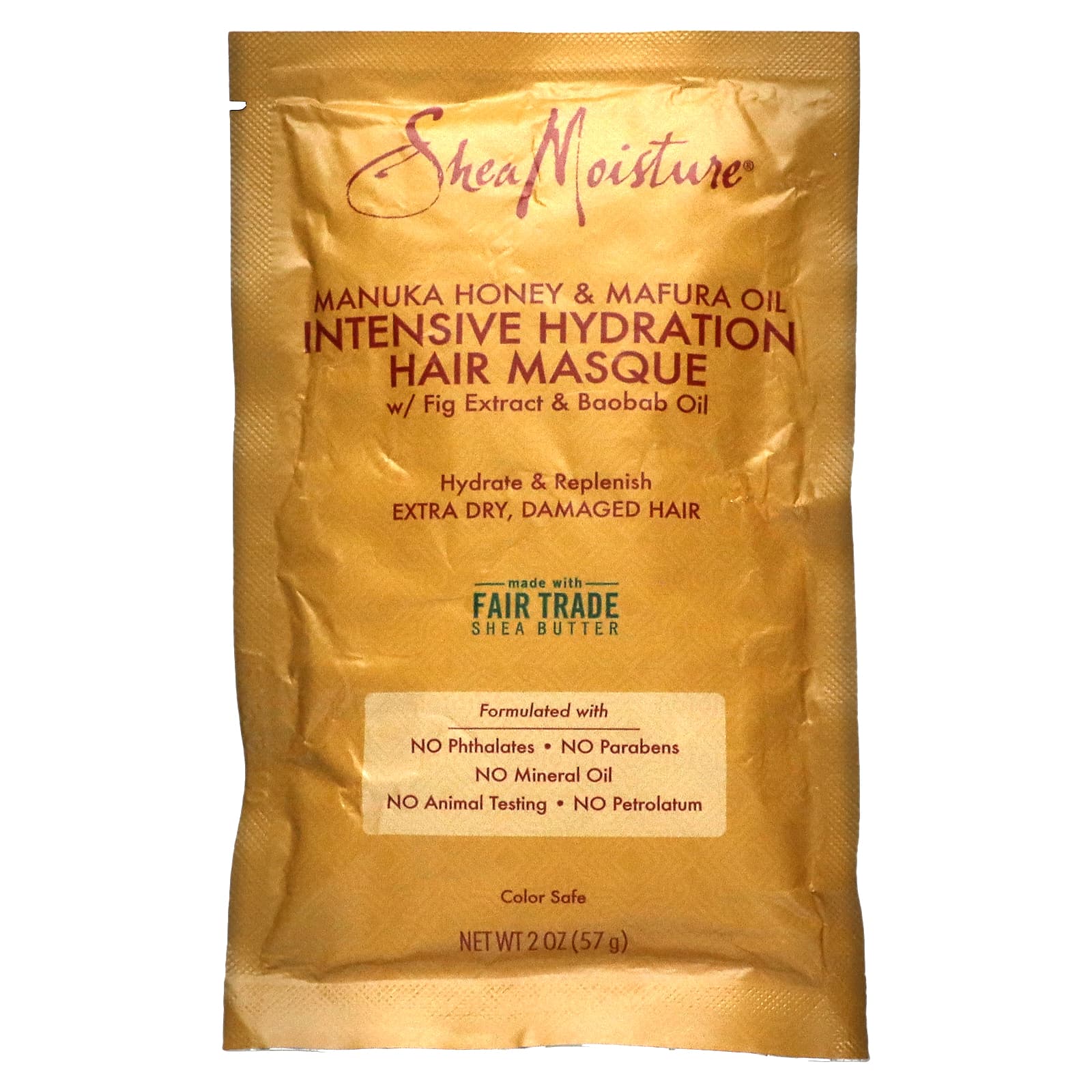SheaMoisture, Manuka Honey & Mafura Oil Intensive Hydration Hair Masque, 2  fl oz (57 ml)