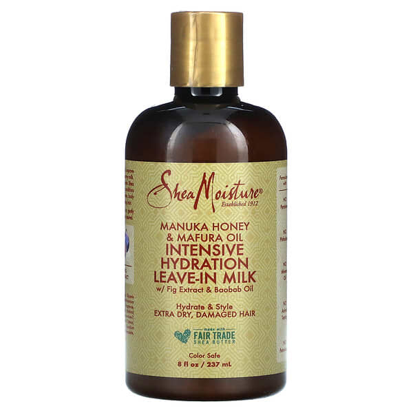 SheaMoisture, インテンシブハイドレーションミルク 洗い流し不要 イチジクエキス＆バオバブオイル配合 237ml（8液量オンス）